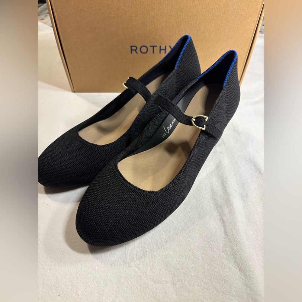 Rothy's Black the Mary Jane heel - Picture 2 of 5